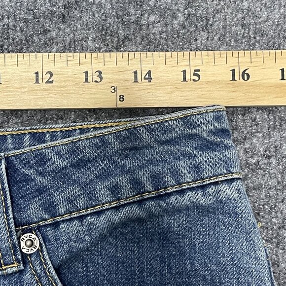 RVCA Womens Piper Distressed Cuffed Boyfriend Jeans Size 30 Blue Denim - Picture 5 of 8